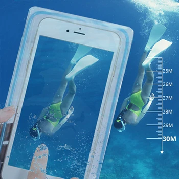 Evrensel Su Geçirmez telefon Kılıfı Su Geçirmez Çanta iPhone 13 Pro Max 12 11 Huawei P30 Pro Onur 10 8 Kuru Kapak Şeffaf Kılıf 2
