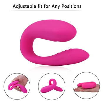 Emme yapay penis Cinsiyet Kadın için G Spot Klitoris Uyarıcı Uzaktan Kumanda ile U Şekil Yetişkin Sexo 10 Yoğun Modları Vibratör 3