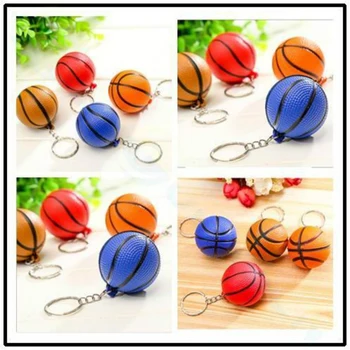 5 ADET Plastik Mini Basketbol Erkekler Spor Araba Anahtarlık Hediye Tatil Hediye Araba Anahtarlık, Rastgele Renk Teslim