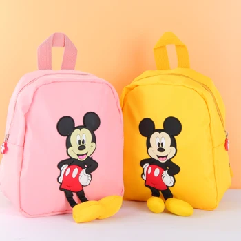 Disney Karikatür Mickey Bebek çocuk Sırt Çantası Kişilik Anime Anaokulu Mickey Mouse Sırt Çantası Schoolbag Minnie Çantası Hediye