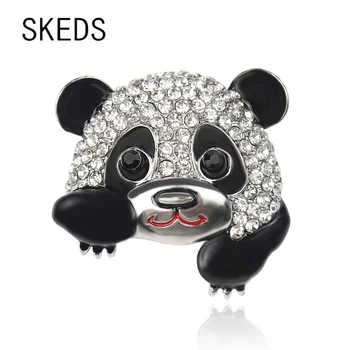 KIZAKLARI Sevimli Panda Emaye Broş Pin Rozeti Broş Kadınlar İçin Çocuk Denim Giyim Sırt Çantası hayvan figürlü mücevherat Çocuklar İçin Broş