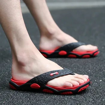 Yüksek Kaliteli erkek ayakkabıları Erkek Terlik Artı Boyutu 40-45 Moda Yaz Erkekler Flip Flop Açık Yumuşak rahat ayakkabılar Erkekler