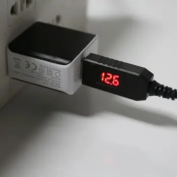 USB 5 V için 12 V 5.5x2.1mm Step Up Hattı gerilim dönüştürücü kablosu İle LED Ekran 6 W