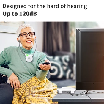 Artiste APH100 Kablosuz Kulaklık ile TV için 2.4 G RF Verici Kiti, Stereo Anti-parazit Yaşlı TV İşitme cihazı Kulaklık 3