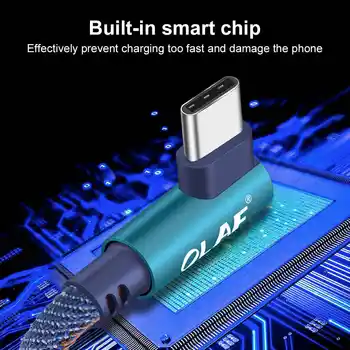 OLAF 2M Hızlı şarj USB Tipi C Kablosu için Huawei P20 Lite Pro Hızlı Şarj Usb C Tipi C Veri kablo kordonu Samsung S8 S9 artı