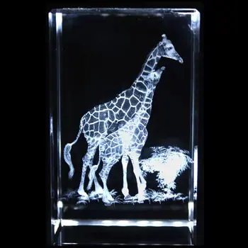 3D Oyma Kristal Hayvan Akrep Zürafa Roadrunner El Sanatları Cam Süsler Figürler Düğün Parti Hediyeler Ev Dekorasyonu 2
