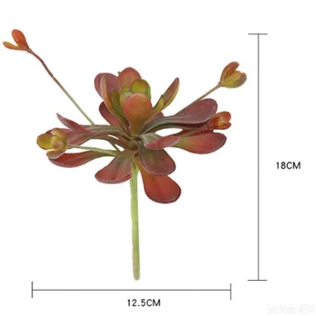1 ADET Yapay Şişmanlık Kaktüs Bitki Sahte Etli Gerçek Dokunmatik Palmiye Bonsai Peyzaj Dekoratif Çiçek Ev masa süsü 0
