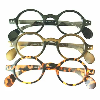 Vintage Oval Yuvarlak 42.70 mm Asetat Gözlük Çerçeveleri Miyopi Mens Womens Tam Jant Retro Moda Gözlük Rx Mümkün