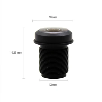 Witrue 1.44 mm Lens 5.0 Megapiksel Geniş açı 180 Derece MTV M12 x 0.5 Dağı Kızılötesi Gece Görüş Balıkgözü Lens güvenlik kamerası 0