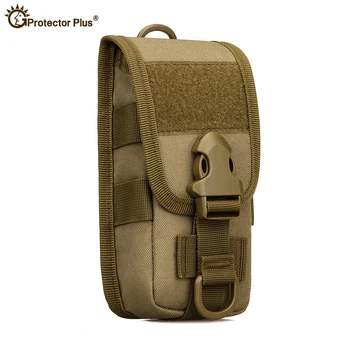 Askeri Taktik Cep Telefonu Çanta 5.8 İnç Mini omuzdan askili çanta Molle Açık Kamuflaj bel çantası Ekli Paketleri Yürüyüş Çantası