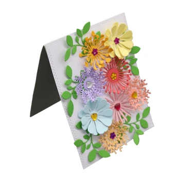 Çiçekler Kesme Ölür Stencil DIY Scrapbooking Kabartma Albümü Kağıt Kartı Zanaat 1