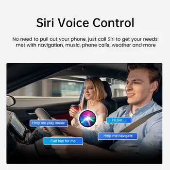 CarlinKit Kablosuz CarPlay Dongle Tesla Modeli 3 / X / Y / S Otomatik Bağlantı 2.4 + 5.0 G WiFi BT Siri Waze GPS YouTube Müzik Aı Kutusu