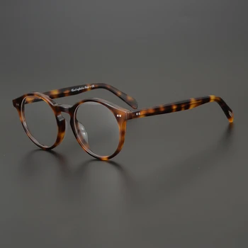 Anti mavi ışınları bilgisayar Gözlük ov5241 Gözlük Retro Yuvarlak Gözlük Marka Kadın Gözlük Moda Erkekler Optik gözlük çerçevesi 2