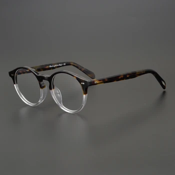 Anti mavi ışınları bilgisayar Gözlük ov5241 Gözlük Retro Yuvarlak Gözlük Marka Kadın Gözlük Moda Erkekler Optik gözlük çerçevesi 5