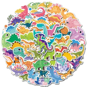 10/30/50 ADET Karikatür Komik Büyük Gözlü Dinozor Çıkartmalar Estetik Kawaii DIY Çocuk Oyuncakları Kaykay Dizüstü Çıkartmaları Graffiti Sticker 5
