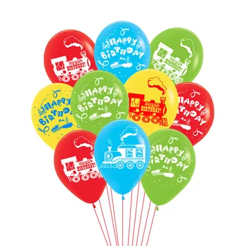 Trafik Araba Tema Buldozer Ekskavatör Damperli Kamyon Folyo Balonlar 3D Mutlu Doğum Günü Partisi Dekoru Çocuk Erkek Kız Balonlar Mühendislik