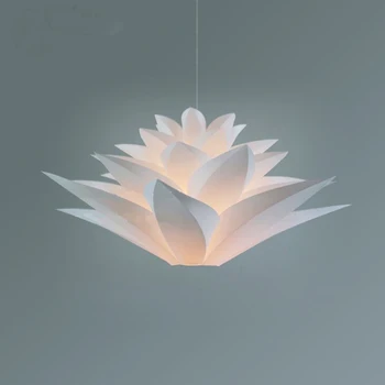 Modern Origami Kağıt Kolye aydınlatma kiti Zambak Lotus Kolye Lamba led ışık fikstürü Mutfak Dekorasyon Asmak Lambaları Yemek Odası
