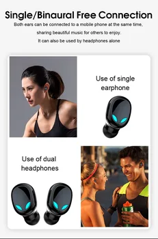 Kablosuz Kulaklık S11B, Mikrofon Gürültü Azaltma, Su Geçirmez, SİRi Ses Kontrolü ile TWS Bluetooth 5.0 Stereo Kulaklıktır