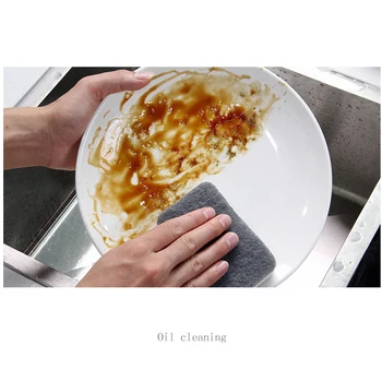 5 adet yeni xiaomi çift taraflı sünger Kalınlaşmış bulaşık silme ovma pedi temizleme fırçası nano pamuk pot fırça mutfak süngeri