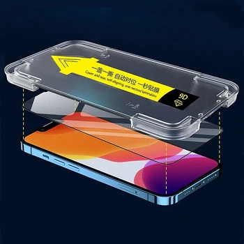 Temperli Cam iPhone 14 11 12 Pro Max Ekran Koruyucu için iPhone 13 Mini 14 Pro XR XS MAX Yardımcı Araçları Kullanımı Kolaydır 1