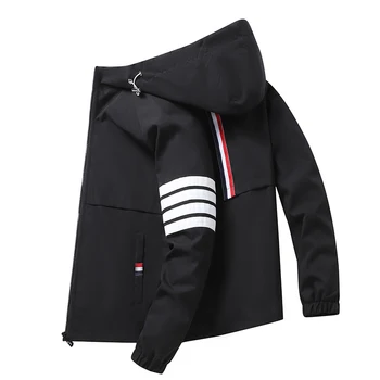 Ceketler 2022 Yeni Kore Moda Ceket Erkek Giyim Kapşonlu Streetwear Harajuku Büyük Boy Y2k Mont Artı Boyutu Uzun Kollu Elbise