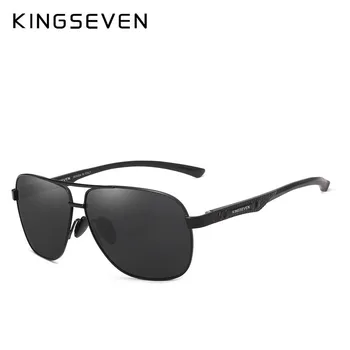 KINGSEVEN Yeni Alüminyum Marka Yeni Polarize Güneş Gözlüğü Erkekler Moda güneş gözlüğü Seyahat Sürüş Erkek Gözlük Oculos N7188 2