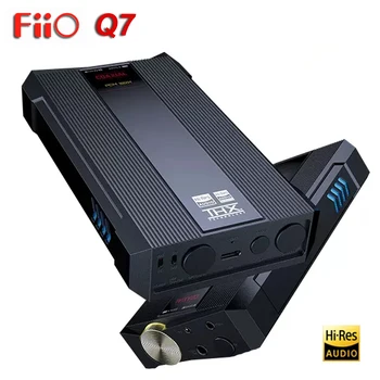 FiiO Q7 DSD512 MQA ES9038PRO Dengeli Taşınabilir HiFi Masaüstü DAC / kulaklık amplifikatörü ile THX AAA 788 + Amp, optik / USB / Koaksiyel 0
