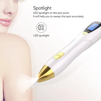9 Dişliler Leke Çıkarıcı LCD plazma kalemi LED Aydınlatma Lazer Dövme köstebek Kaldırma Makinesi Yüz Bakımı Cilt Etiketi Kaldırma Çil Siğil Koyu 2