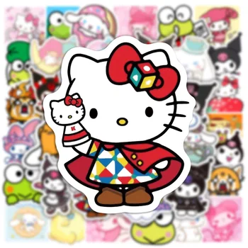 100 Adet Kawaii Cinnamoroll Kuromi Benim Melody Kittys Sanrioed Anime Çıkartmalar Estetik Sevimli Su Geçirmez Graffiti Çıkartmalar Çocuk Oyuncakları 1