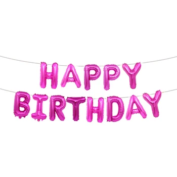 16 inç Globos Doğum Günü Dekorasyon Gül Altın Mutlu Doğum Günü Folyo Balonlar Set Parti Çocuk Malzemeleri