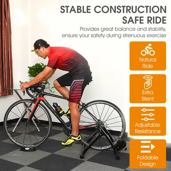 Kapalı Bisiklet Eğitmeni Rulo MTB Yol Bisiklet Eğitmeni Ev Egzersiz Manyetik Dirençleri Bisiklet Fitness İstasyonu Egzersiz Araçları