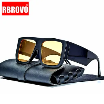 RBROVO 2022 Vintage Boy Güneş Gözlüğü Erkekler Kare Gözlük Erkekler için/Kadın Ins güneş gözlüğü Erkekler Lüks Marka Gafas De Sol Mujer