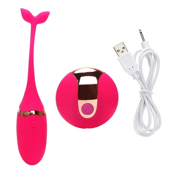 USB Kegel Egzersiz 10cm Kablosuz Balık Atlama Yumurta Vibratör Uzaktan Kumanda Vücut Masajı Kadınlar için Yetişkin Seks Oyuncak Ürün Aşk oyunları 0