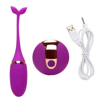USB Kegel Egzersiz 10cm Kablosuz Balık Atlama Yumurta Vibratör Uzaktan Kumanda Vücut Masajı Kadınlar için Yetişkin Seks Oyuncak Ürün Aşk oyunları 3