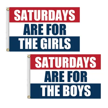 3x5ft Cumartesi için Kız / erkek Bayrak Açık Kapalı Kardeşlik Parti Yurt Koleji Bayrağı Dekorasyon