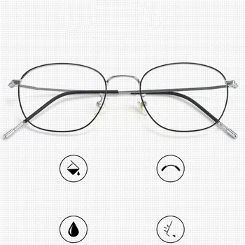Beta Titanyum Çerçeve Gözlük Tam Jant Gözlük Unisex Yuvarlak Gözlük Optik Gözlük yaylı menteşeler Yeni Varış