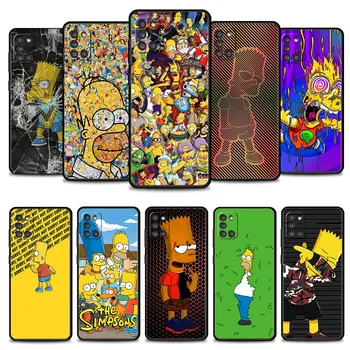 Coque Bart Simpson Samsung Galaxy A32 4G A21s A31 A12 A71 A02s A41 A51 A72 A52 A23 A03s A52s 5G A33 A22 Koruma Kılıfı