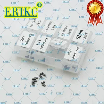 ERIKC 80 Adet yüksek basınçlı enjektör Memesi Ayar Yıkayıcı Şimler Boyutu: 3.715 mm-3.925 mm Delphi Enjektör için