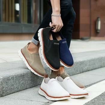 Misalwa Yeni Beyaz rahat ayakkabılar Adam Sneakers üzerinde Kayma Erkekler İçin popüler ayakkabılar Hafif Yumuşak Kaymaz Erkek Flats Dropshipping