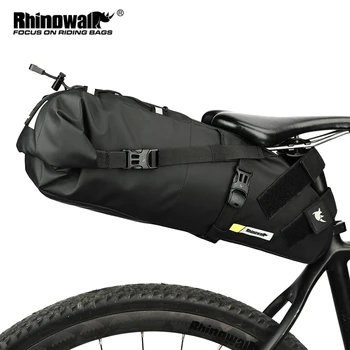 Rhinowalk Bisiklet Çantası Su Geçirmez 10L13L Bisiklet Eyer Çantası Bisiklet Katlanabilir Kuyruk Arka Çanta MTB Yol Gövde Bikepacking Açık Seyahat 0