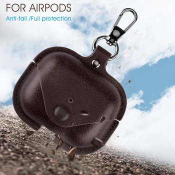 Lüks kulaklık kutusu Apple Airpods İçin 3 Pro Deri Desen AİRPODS durumda 3 2 1 AirPods 3 Kulaklık Şarj Kapak Aksesuarları