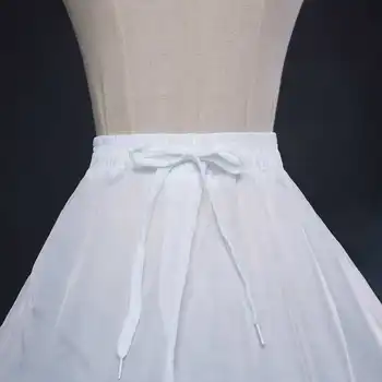 Düğün elbisesi Kombinezon Gelin Bir Çizgi Hoop Uzun Düğün Kombinezon Hoop Jüpon Fantezi Etek Kayma Beyaz Kombinezon Tül Elbise