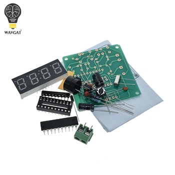 WAVGAT AT89C2051 Dijital 4 Bit Elektronik Saat Elektronik Üretim Paketi DIY Kiti