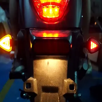 2 ADET Sıcak Satış Yeni Motosiklet Modifiye LED fren İşığı Dönüş Sinyali Aksesuarları Çeşitli Motosiklet Modelleri için