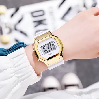 Dijital Kol Saatleri Kadın Spor İzle Elektronik Saat Erkekler Sevgilisi Saatler çalar saat Bilezik Çocuklar Montre Homme Zegarek reloj 1