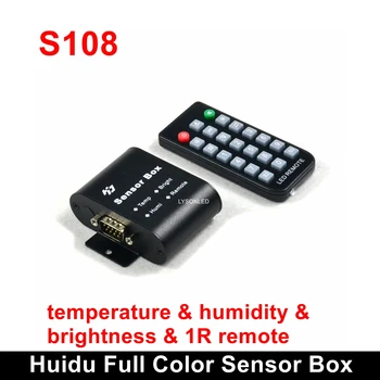 Huidu Tam Renkli Sensör Kutusu HD-S108 Parlaklık Sıcaklık Nem Uzaktan Kumanda Çeşitli Bağlantı Noktaları 5