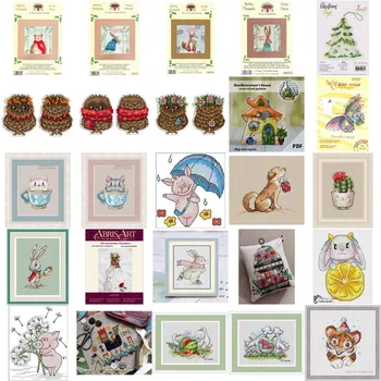 Noel hayvanlar, ayılar Çapraz Dikiş Nakış seti Elektronik çizim Çapraz Dikiş İğne PDF E-posta ile