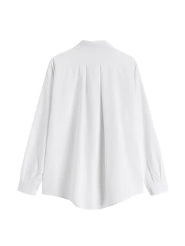 Katı Kadın Okul Gömlek Moda JK Tiki Tarzı Bahar Kore Uzun Kollu Kız Gömlek Harajuku Streetwear Kravat Bayanlar Tops