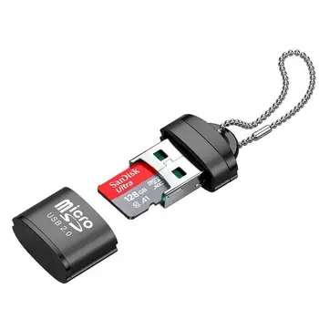 USB Mikro SD / TF kart okuyucu USB 2.0 Mini Cep Telefonu Hafıza kart okuyucu yüksek hızlı USB Adaptörü İçin laptop aksesuarları
