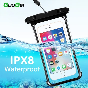 Su geçirmez telefon kılıfı Cep Akıllı Telefonlar Kuru Kılıfı Kapak poco x3 pro Temizle Tam Şeffaf Görünüm Yüzme Çantaları Coque su 1